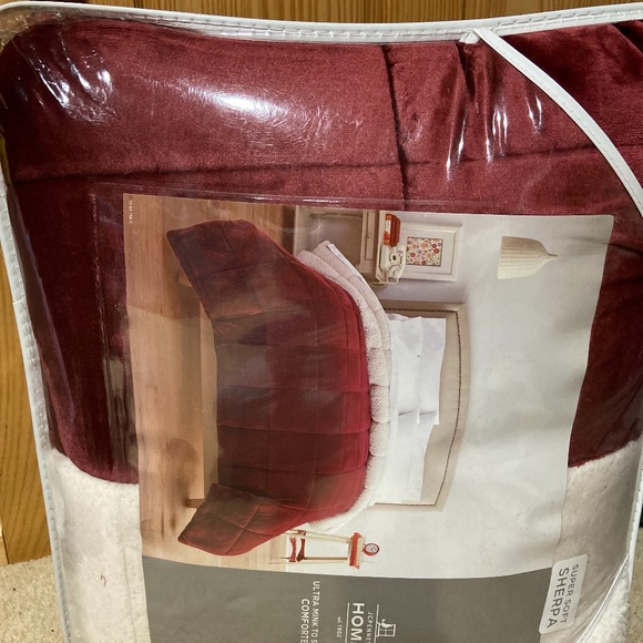 jcpenney Bedding Jc Penney Home Sherpa Comforter Poshmark