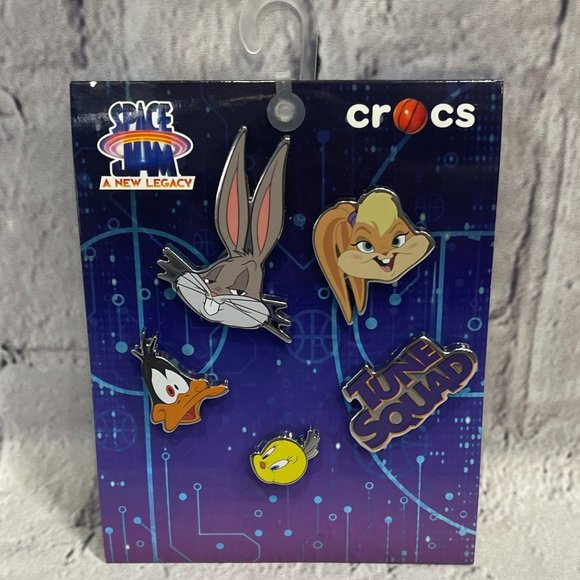 CROCS Accessories New Crocs Space Jam Jibbitz Metal 5 Pack Poshmark