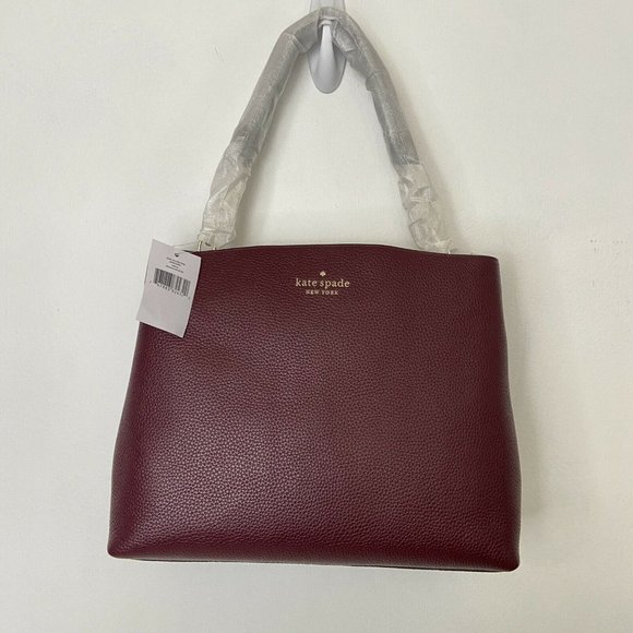 kate spade Bags Nwt Kate Spade Aubrey Chain Top Handle Leather Shoulder Bag Cherrywood New
