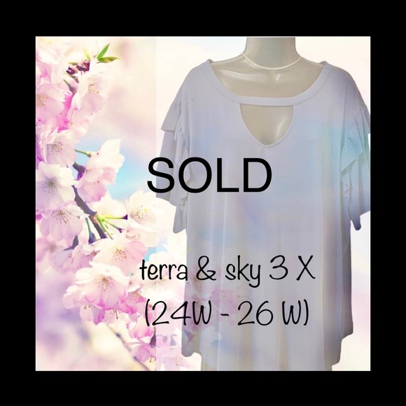 Terra & Sky Tops Sold Terra Sky 3x 24w 26w 63 Modal 37 Polyester
