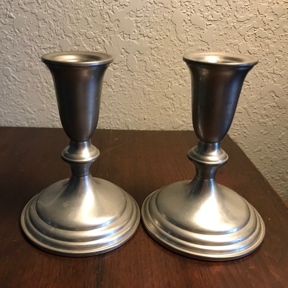 Reed & Barton Accents Reed And Barton Pewter Candle Holders Poshmark