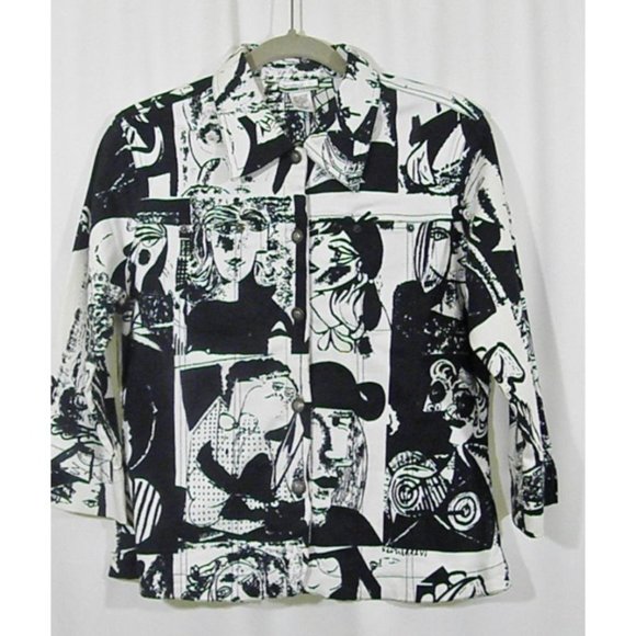 Mirror Image Jackets & Coats Mirror Image Stunning Black White