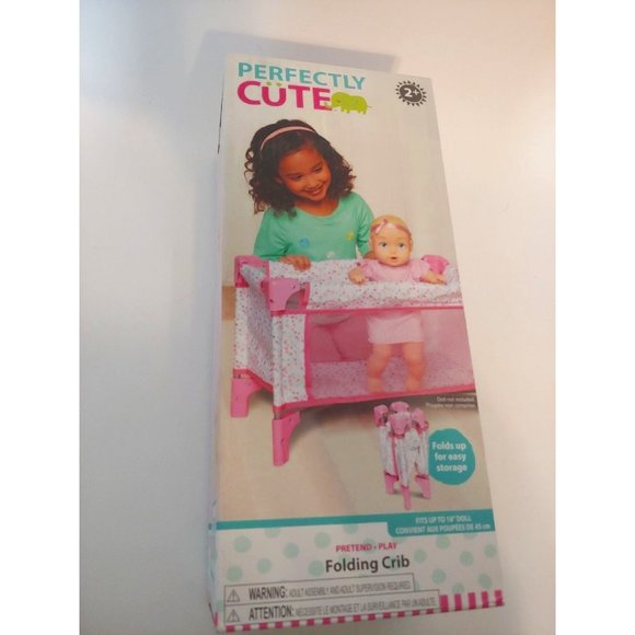 Toys Perfectly Cute Baby Doll Folding Crib Poshmark