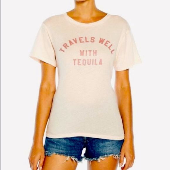 Wildfox Tops Wildfox Travels Well With Tequila Tee S Nwt Poshmark