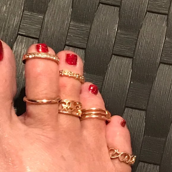 Jewelry Toe Rings Set Of 6 Various Sizes Poshmark