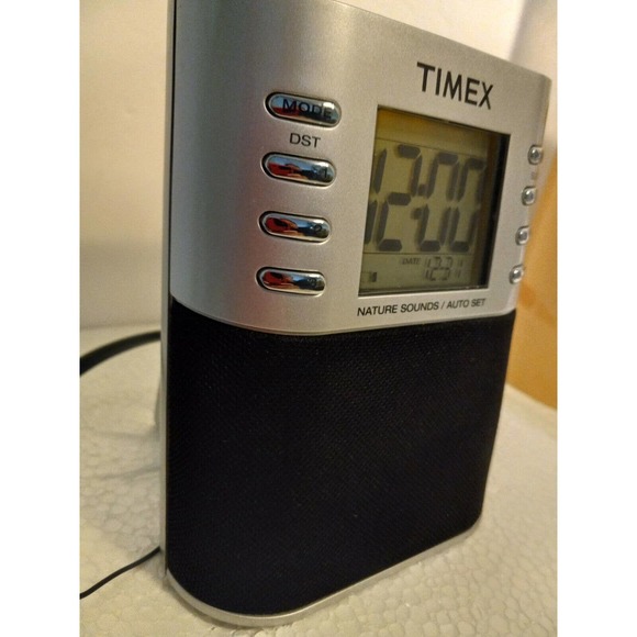 Timex Wall Decor Alarm Clock Radio W Preset Nature Sounds Timex T38s Lcd Digital Am Fm Dual