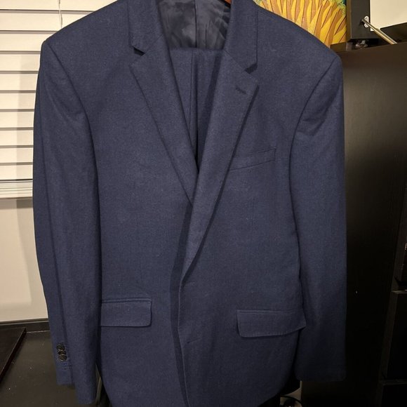 T.M.Lewin Suits & Blazers Tm Lewin Navy Wool 4r35 Mens Slim Fit Suit Poshmark