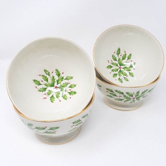 Lennox Dining Lenox Holiday Footed Bowls Set Of 4 Poshmark