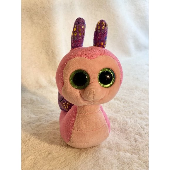 TY Beanie Boo's Toys Ty Beanie Boos Scooter The Pink Snail Plush 6