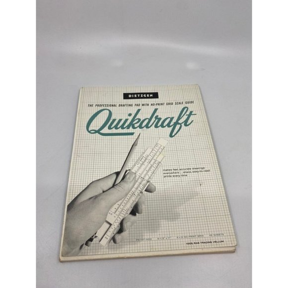 Vintage Office Vintage Dietzgen Quikdraft Vellum Drafting Pad Graph Vintage Office Vintage Dietzgen Quikdraft Vellum Drafting Pad Graph