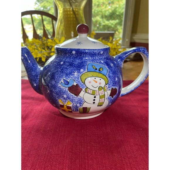 Studio Nova Holiday Frosty The Snowman Teapotstudio Nova Snowman