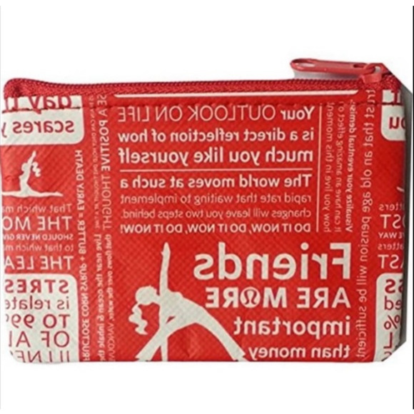 lululemon athletica Bags Lululemon Red Manifesto Coin Purse Id Card