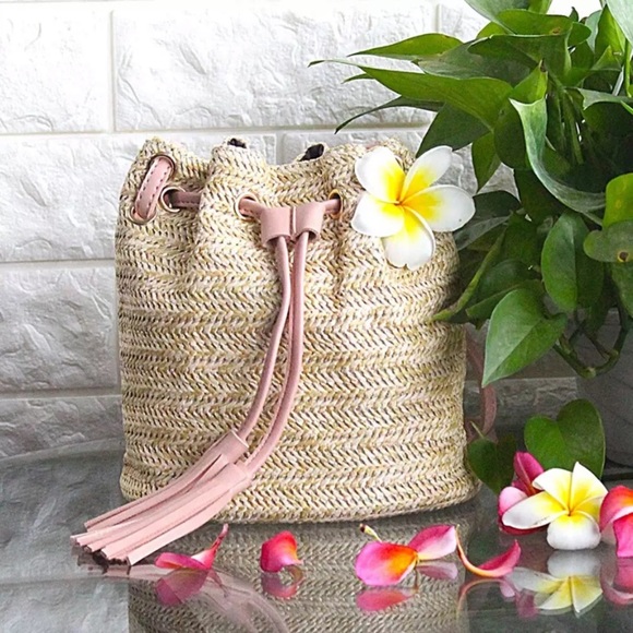 Delilah Wear Bags Straw Bucket Bag Poshmark