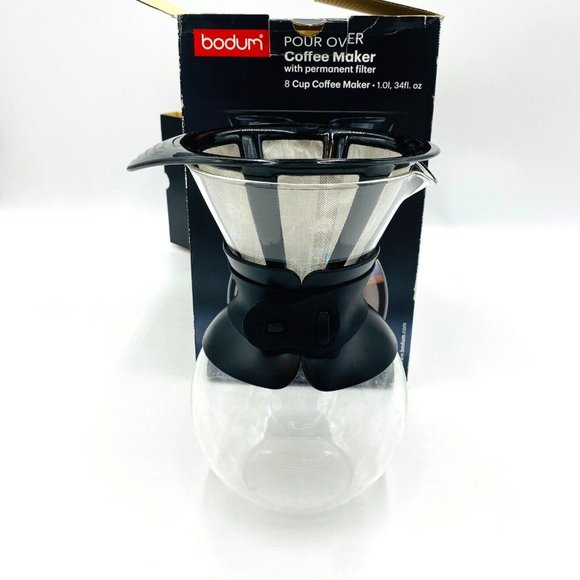 Bodum Kitchen Bodum Pour Over Coffee Maker With Permanent Filter 8