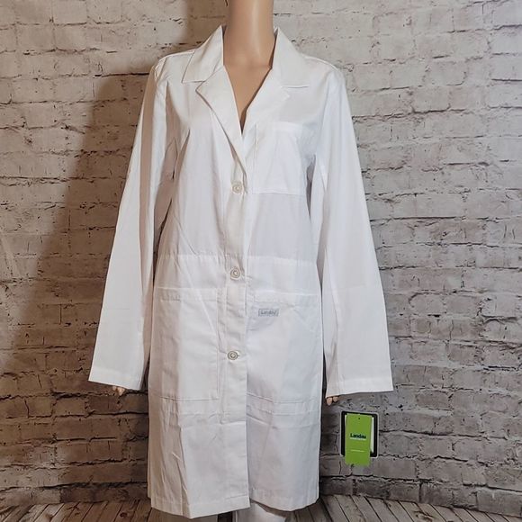 Landau | Jackets & Coats | Landau White Lab Coat Nursing Size | Poshmark