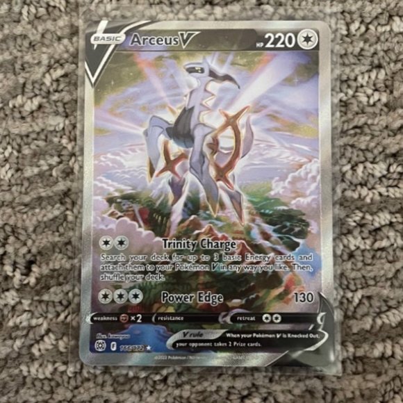 Toys Brilliant Stars 166172 Arceus V Alternate Art Holo Ultra Rare