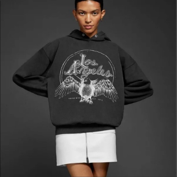 Anine Bing Tops Anine Bing La Eagle Hoodie Xs Like New Poshmark