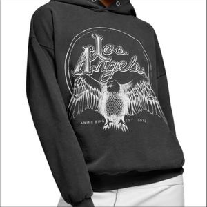 Anine Bing Tops Anine Bing La Eagle Hoodie Xs Like New Poshmark