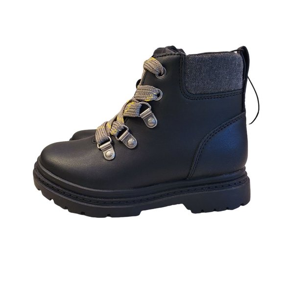 Cat & Jack Shoes Cat And Jack Boots Childrens Black Boots Cat And Jack Atlas Lace Up Combat