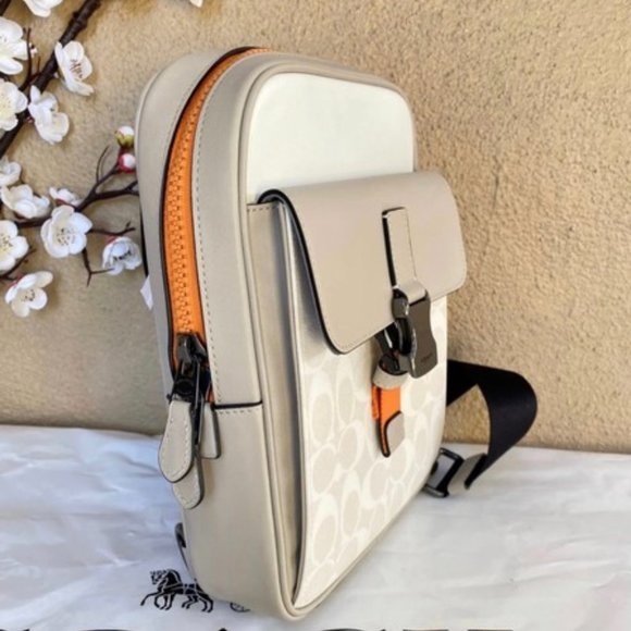 Coach Bags Coach Track Pack In Colorblock Signature Canvas