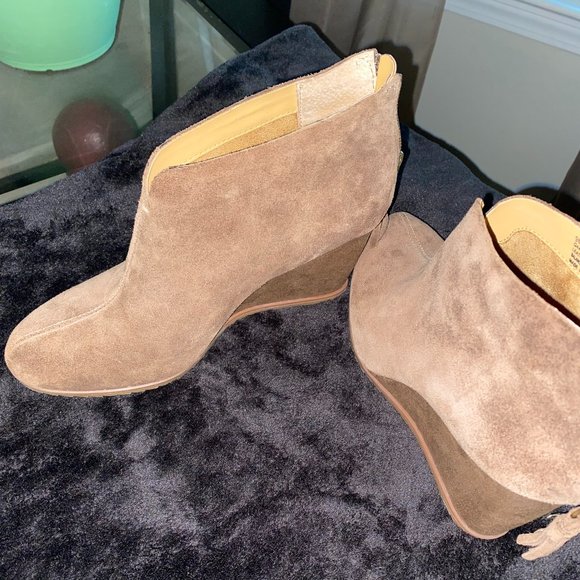 KorkEase Shoes Leather Upper Balance Wedge Booties Poshmark
