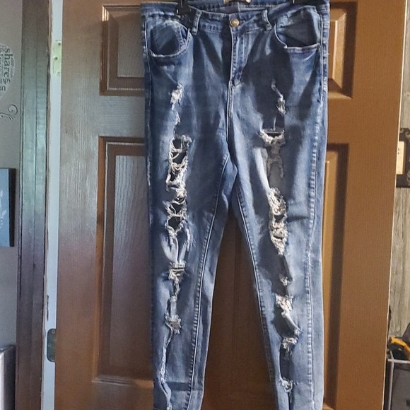 elite jeans Jeans Elite Jeans Super Distressed Poshmark