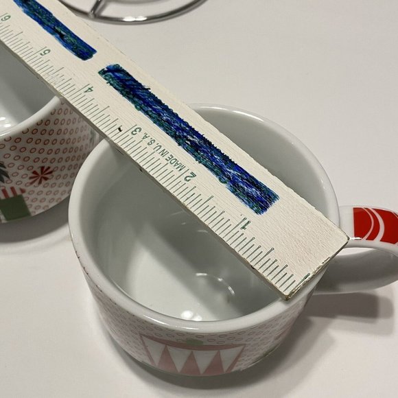 Pier 1 Dining Pier 1 Stackable Coffee Mugs Tea Cup 4 Holder