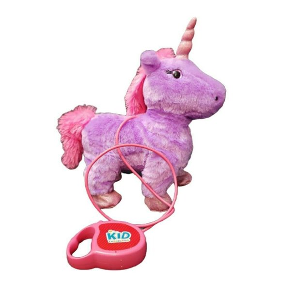 Kid Connection Toys Kid Connection Walking Unicorn Pet Plush Purple Pink Tested Works Poshmark