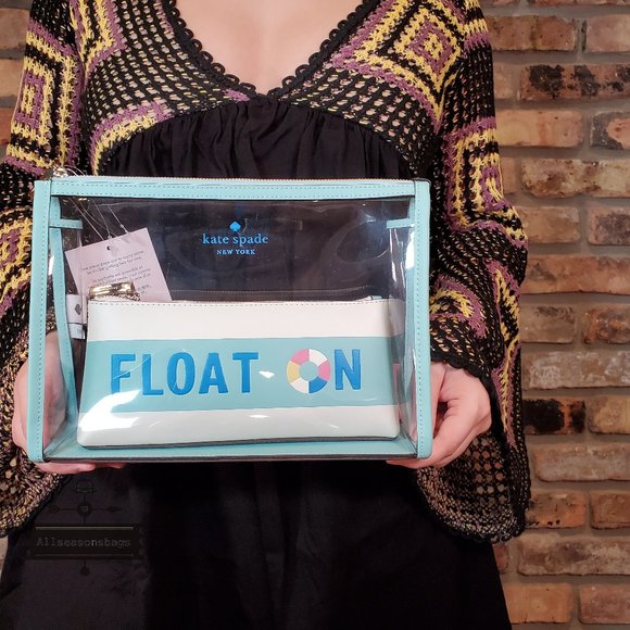 kate spade Bags Kate Spade Pool Float Makeup Bag Duo Clear 2 In