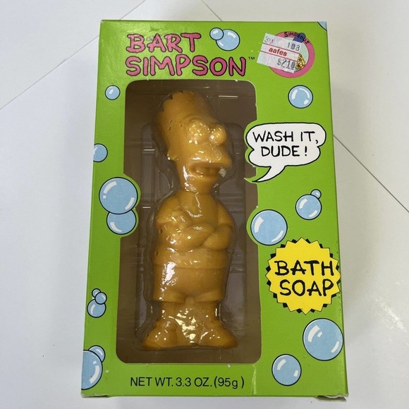 20th Century Fox Bath & Body Nib 9s Bart Simpson Wash It Dude 3d