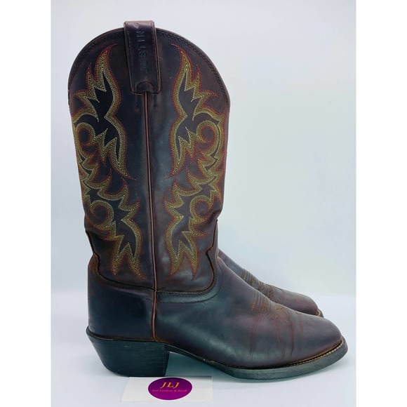 Justin Boots Shoes Justin Mens Stampede Western 3 Square Toe Boots