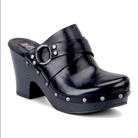 KorkEase Shoes Korks By Korkease Black Felisa Leather Clogs Poshmark