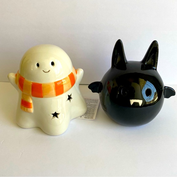 Target Holiday Target Bullseye Ceramic Halloween Light Up Ghost Bat
