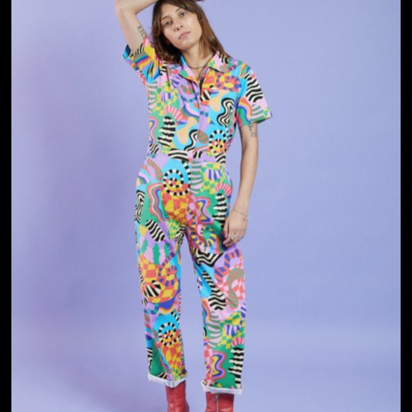 Nooworks Pants & Jumpsuits Nooworks Coverall Jumpsuit In Party Time