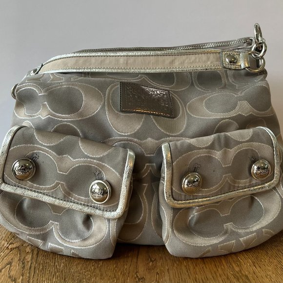 Coach Bags Coach Purse Silver Gray Poshmark