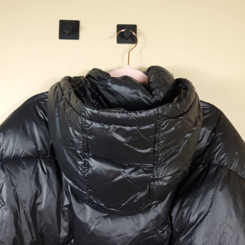 Zara Sorona Dupont Belted Puffer Jacket In Black Size… Gem