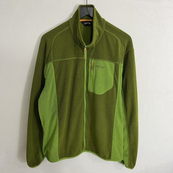 Orvis Jackets & Coats Orvis Trout Bum Waffle Fleece Full Zip Jacket