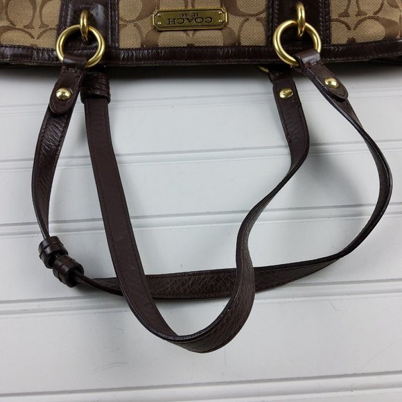 Coach Bags Coach Signature F9249 Side Zippers Gallery Tote Shoulder