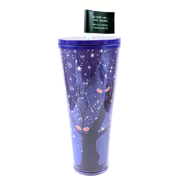 Starbucks Dining Starbucks Halloween 222 Purple Glow In Dark Tree