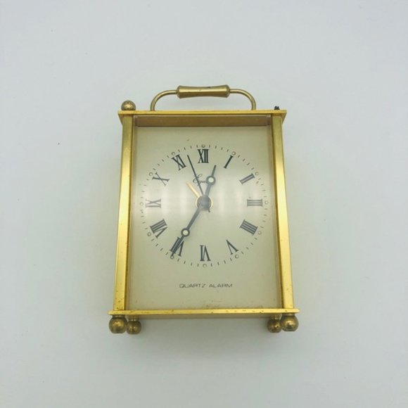 Vintage Accents Vintage Timemaster Quartz Carriage Clock Hong Kong Made Poshmark