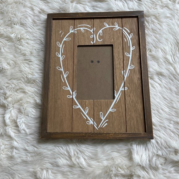 Hobby Lobby Accents Hobby Lobby Brown Wooden Rustic Heart Picture