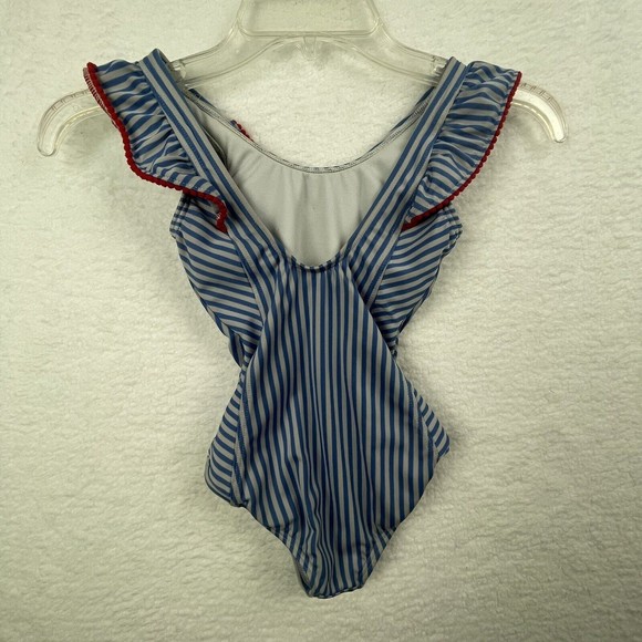 Cat & Jack Swim Cat And Jack Size Xs 45 Girls Swimsuit Red White