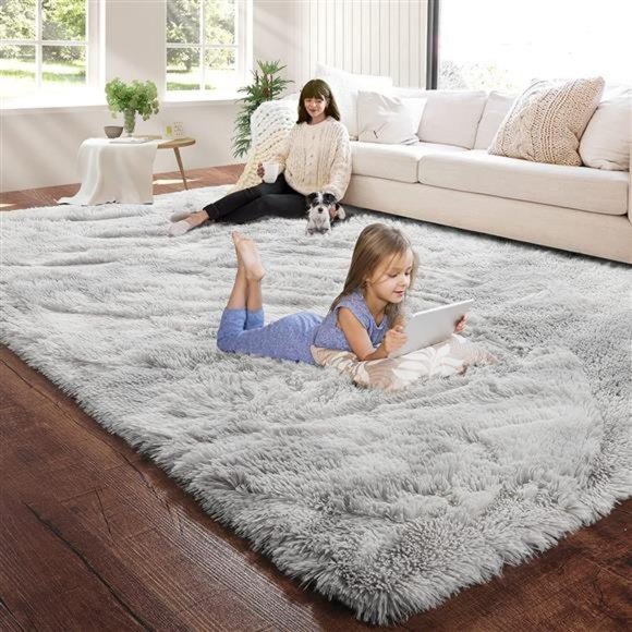 Other Fluffy Area Rugs For Bedroom 3x5 Light Gray Fur Rug For Kids