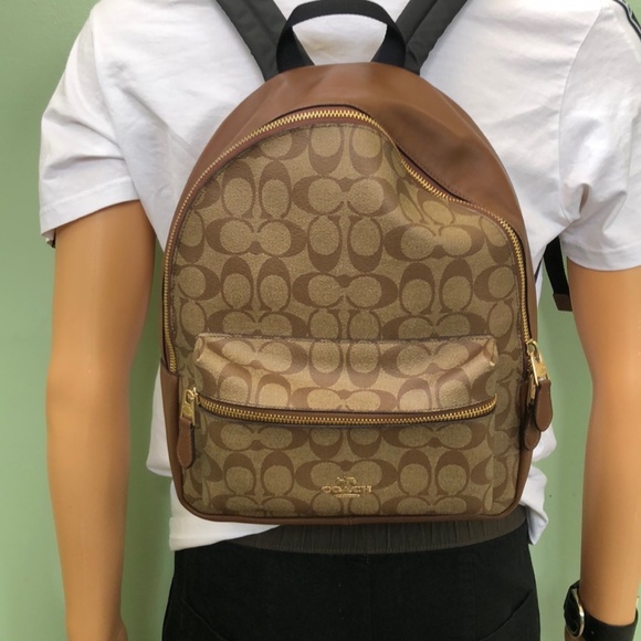 Coach Bags Coach Medium Charlie Backpack In Signature Canvas Poshmark