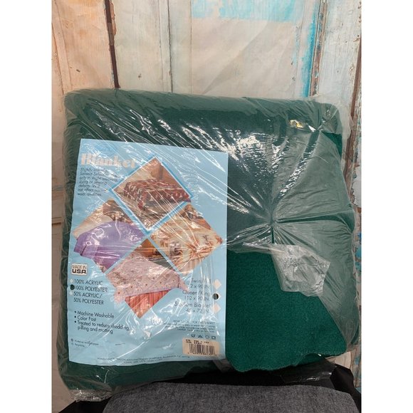 Beacon Bedding Beacon Vintage Blanket Forest Green Queen King 2x90