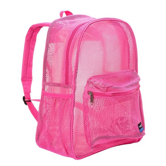 Bags Hot Pink Mesh Backpack Poshmark