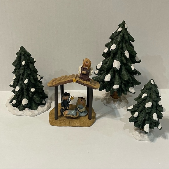 Dillards Christmas Trees Decorations Dillard’s Holiday Dillards Trimmings Nativity Set W 3 Trees