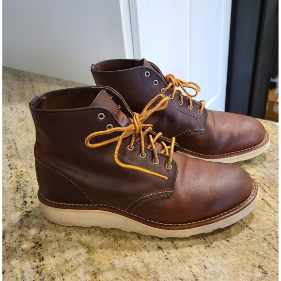 Red Wing Shoes Shoes Red Wing Boots 345 6 Round Toe Copper Rough Tough Womens 95b Poshmark