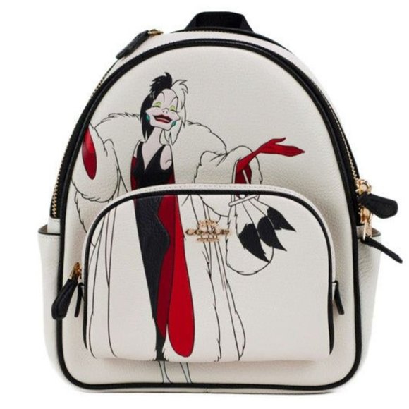 Coach Bags New Coach X Disney Cruella Motif Mini Court Backpack