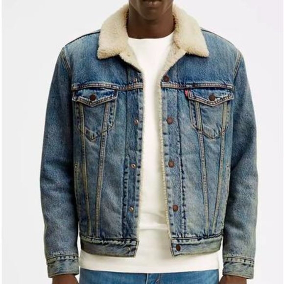 Levi's Jackets & Coats Levis Sherpa Jacket Denim Trucker Jacket
